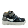 Online calf black + denim Halfhoge Schoenen