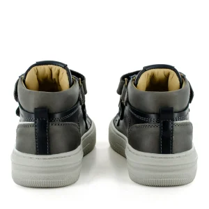 Online calf black + denim Halfhoge Schoenen