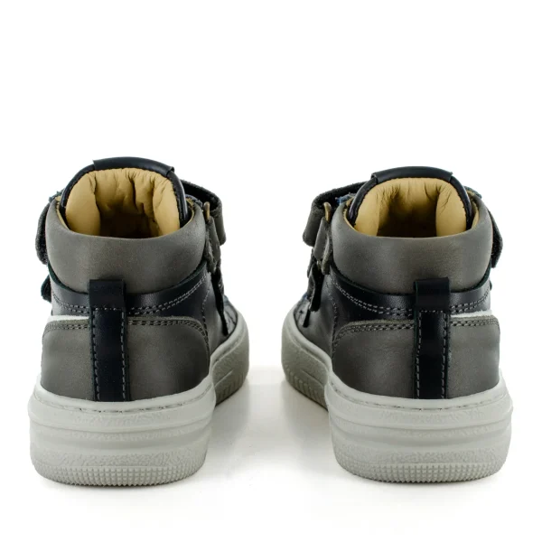 Online calf black + denim Halfhoge Schoenen