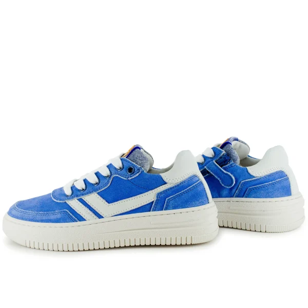 New crs - calf electric blue + off white Lage Schoenen