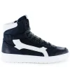 Outlet nabuk - calf black + off white Halfhoge Schoenen