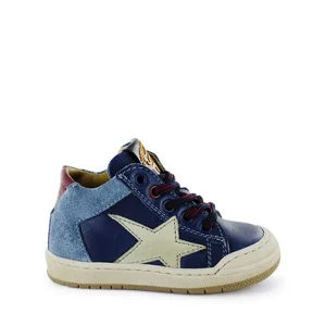 Clearance calf cognac + navy Halfhoge Schoenen