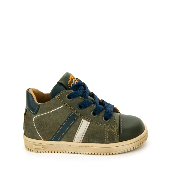 Outlet calf - crs khaki + navy Lage Schoenen