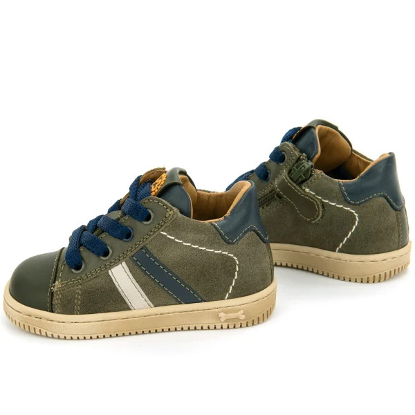 Outlet calf - crs khaki + navy Lage Schoenen