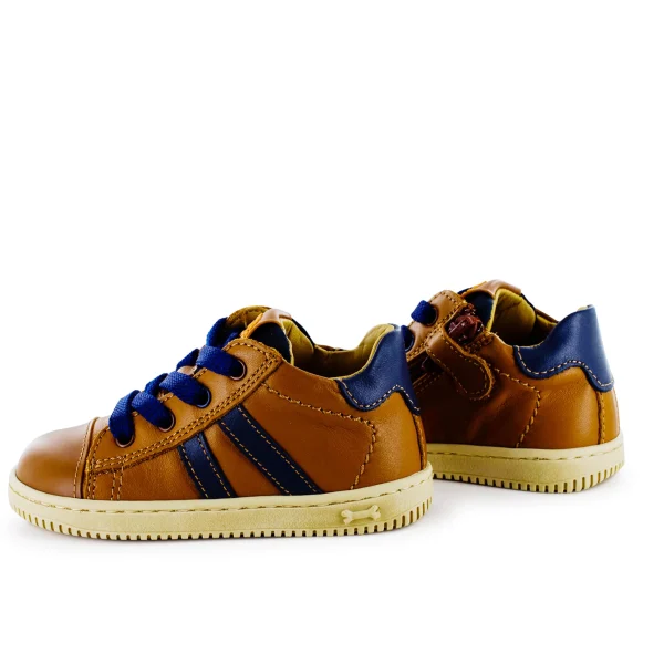 Sale calf cognac + navy Lage Schoenen