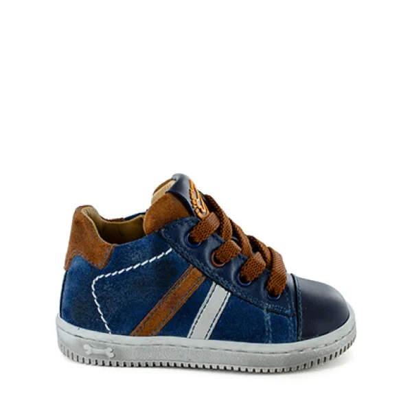 Sale calf cognac + navy Lage Schoenen