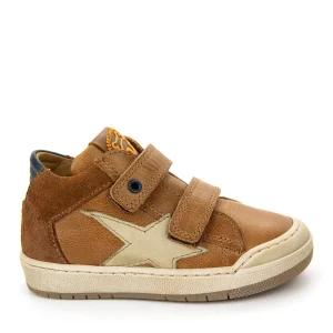 Discount calf cognac + navy Halfhoge Schoenen