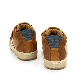 Discount calf cognac + navy Halfhoge Schoenen