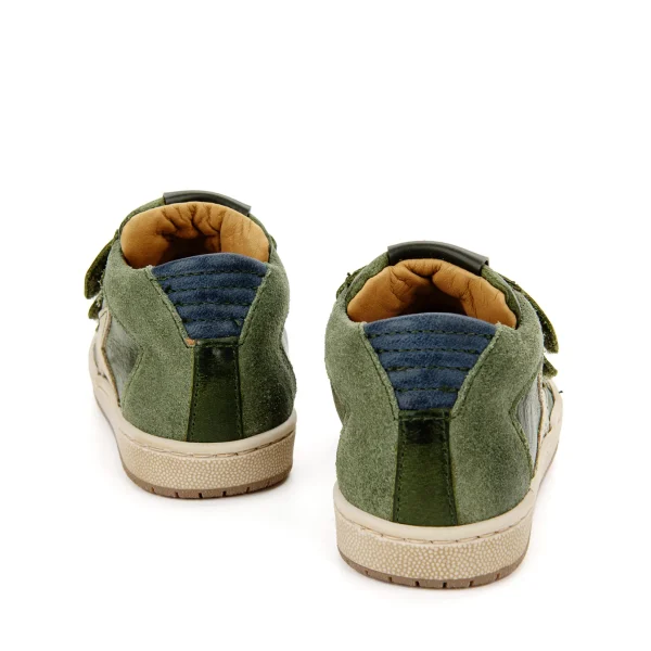 Best calf olive + navy Halfhoge Schoenen