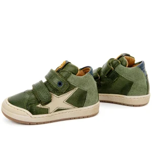 Best calf olive + navy Halfhoge Schoenen