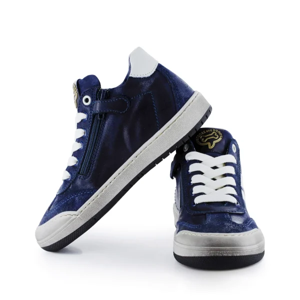 Outlet calf navy + ivor Halfhoge Schoenen