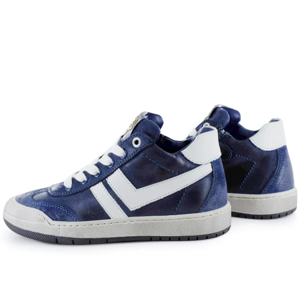 Outlet calf navy + ivor Halfhoge Schoenen