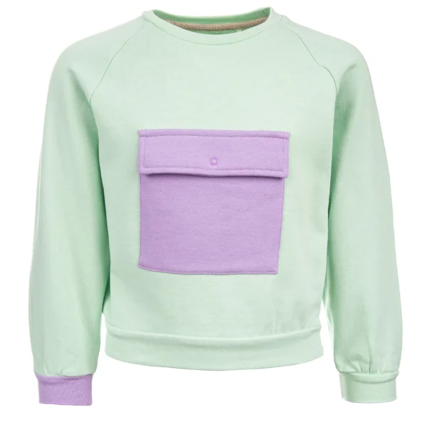 New - POCKET mint + lavender Sweaters | Sweaters Zonder Kap