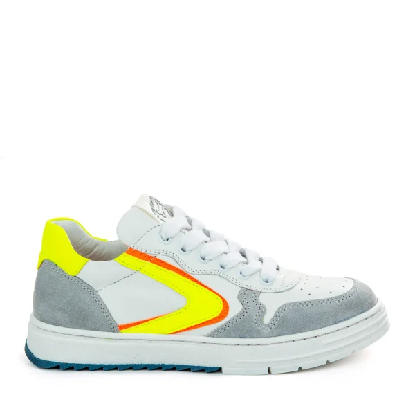 Discount crs - calf white + yellow fluo Lage Schoenen