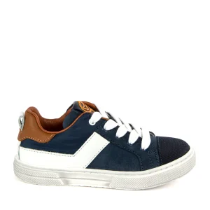 Clearance calf navy + white Halfhoge Schoenen