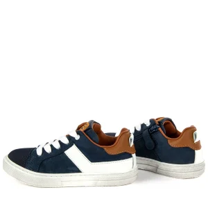 Clearance calf navy + white Halfhoge Schoenen