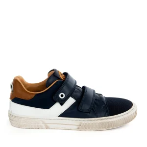 Sale calf navy + white Halfhoge Schoenen