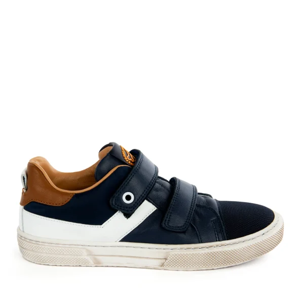 Sale calf navy + white Halfhoge Schoenen