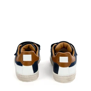 Sale calf navy + white Halfhoge Schoenen