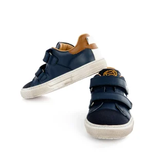 Sale calf navy + white Halfhoge Schoenen