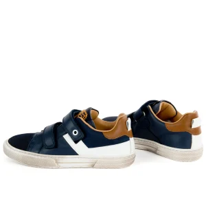 Sale calf navy + white Halfhoge Schoenen