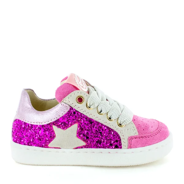 Discount crs - glitter fuchsia Lage Schoenen