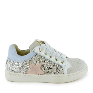 Outlet crs - glitter ivor + platin Lage Schoenen