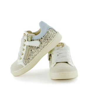 Outlet crs - glitter ivor + platin Lage Schoenen