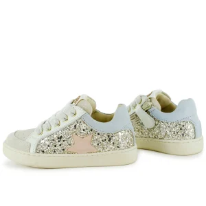 Outlet crs - glitter ivor + platin Lage Schoenen