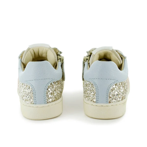 Outlet crs - glitter ivor + platin Lage Schoenen