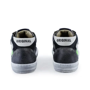 Fashion nabuk black + off white Sneakers