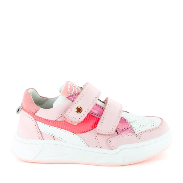 Outlet calf l.rose + coral fluo Lage Schoenen