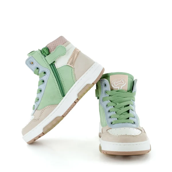 Sale calf nude + mint Halfhoge Schoenen