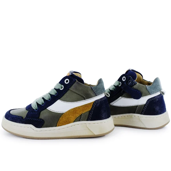 Best calf - crs khaki + navy Halfhoge Schoenen