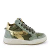 Best calf - metal khaki + gold Halfhoge Schoenen