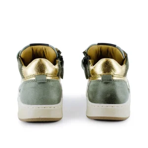 Best calf - metal khaki + gold Halfhoge Schoenen