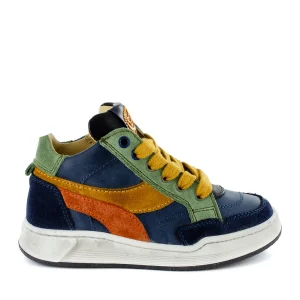 Sale crs - calf navy + ocre Halfhoge Schoenen