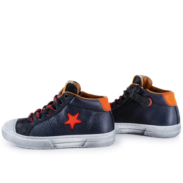 Sale calf - crs smoke + orange fluo Sneakers