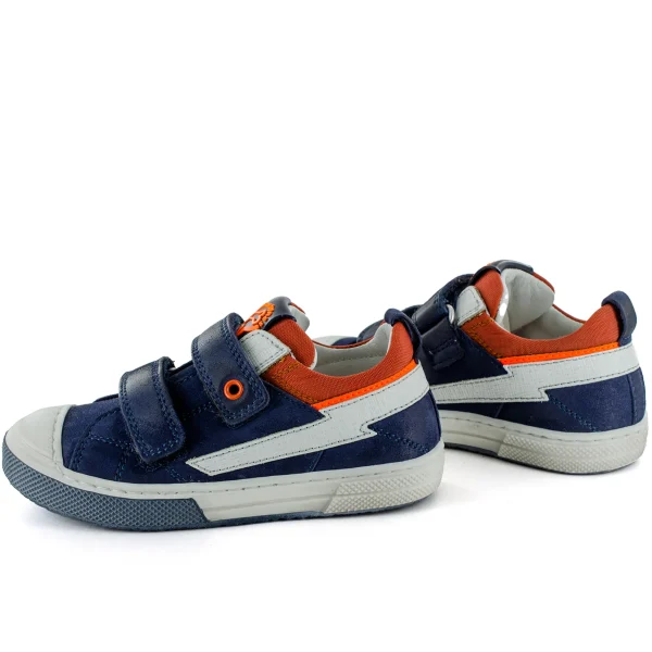 Best calf navy + brick Lage Schoenen