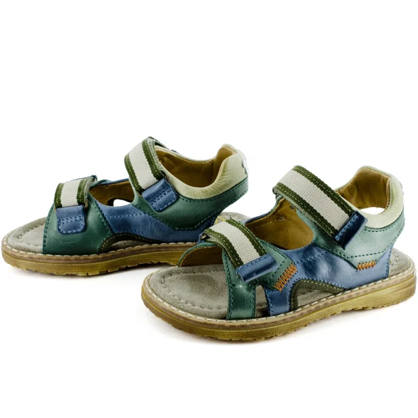 New vit oxide + denim Sandalen