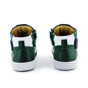 Hot calf d.green + white Sneakers