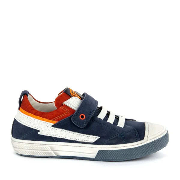 Best calf navy + brick Lage Schoenen