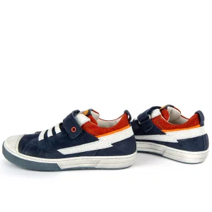 Best calf navy + brick Lage Schoenen