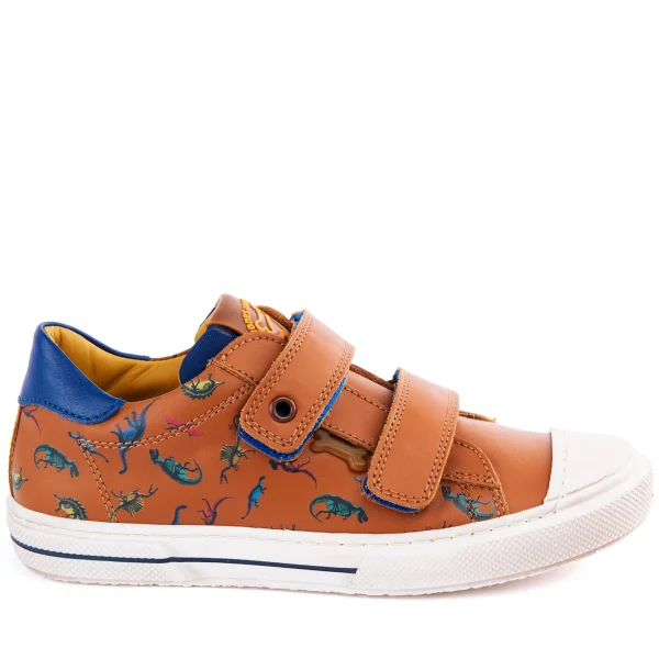 Outlet vit cognac + electric blue Sneakers