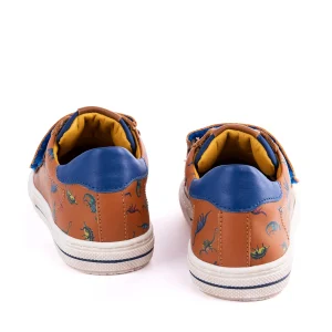 Outlet vit cognac + electric blue Sneakers