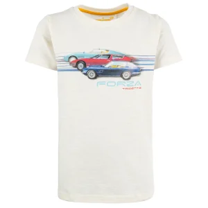 Online - FORZA off white T-Shirts Korte Mouwen