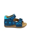 Clearance calf blue + sky Sandalen