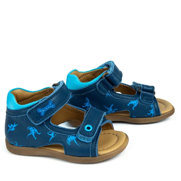 Clearance calf blue + sky Sandalen