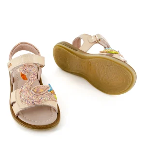 Sale calf - glitter l.rose Sandalen