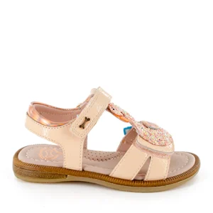 Hot calf - glitter salmon Sandalen